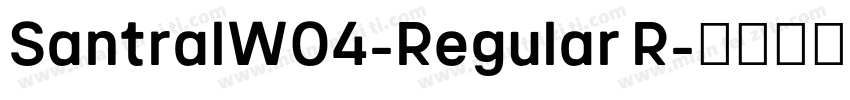 SantralW04-Regular R字体转换